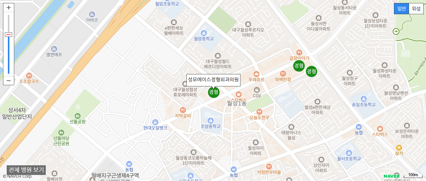 대구광역시에서 야간 진료를 볼 수 있는 정형외과 병원 성모에이스정형외과의원