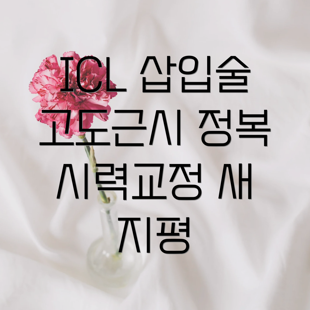 안내렌즈삽입술(ICL)