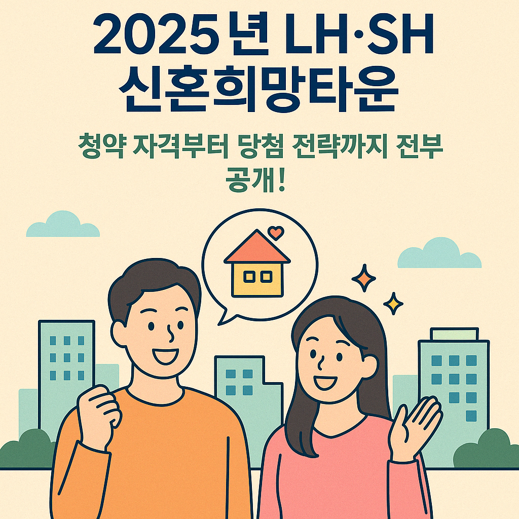 2025년 LH·SH 신혼희망타운, 청약 자격부터 당첨 전략까지 전부 공개!