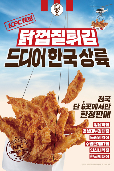  kfc 닭껍질 튀김... (리뷰 판매매장 가격)