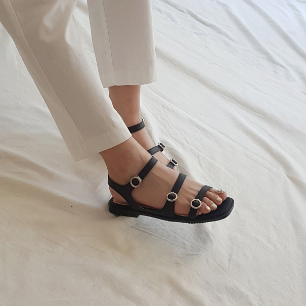  슬림 글레디에이터 1.5cm 플랫 샌들