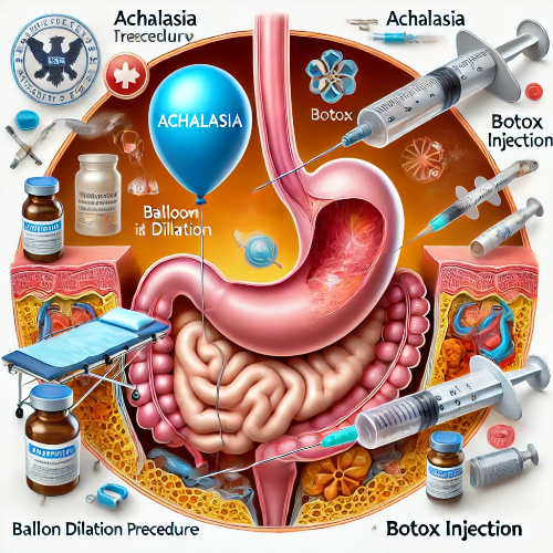 식도이완불능증-치료법-약물치료-보툴리눔독소주사-풍선확장술-경구내시경근절개술