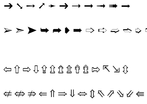  [복붙하세요] 화살표 특수 문자 모음집 (← ↑ → ↓     )