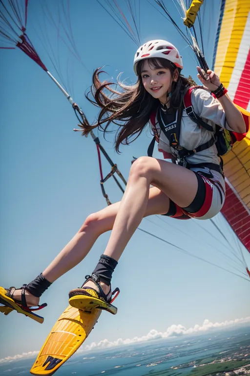 Stable diffusion AI Picture-Paragliding