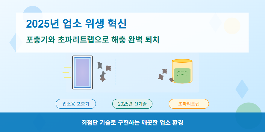 업소 위생 혁신 포충기와 초파리트랩으로 해충 완벽 퇴치
