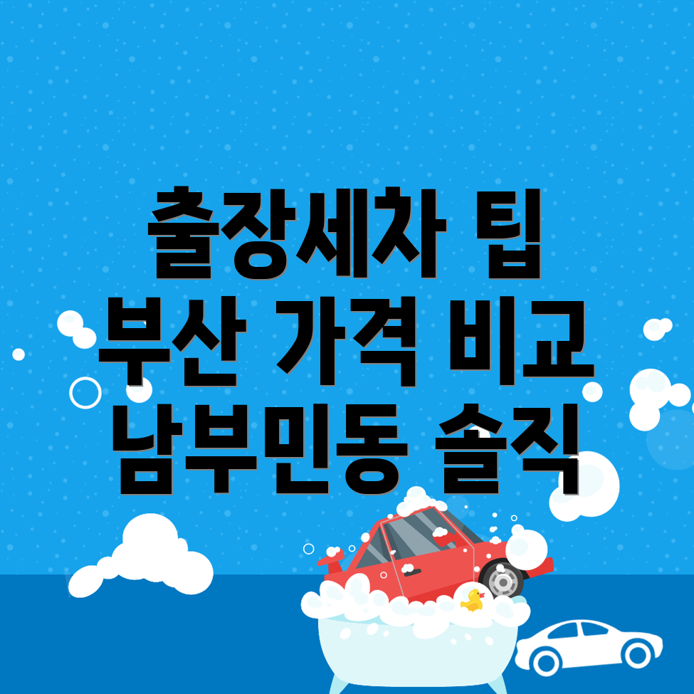 부산 출장세차