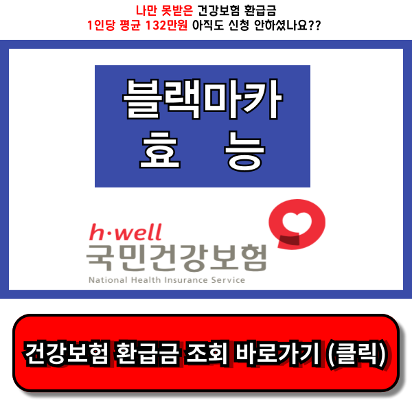 블랙마카 효능 부작용