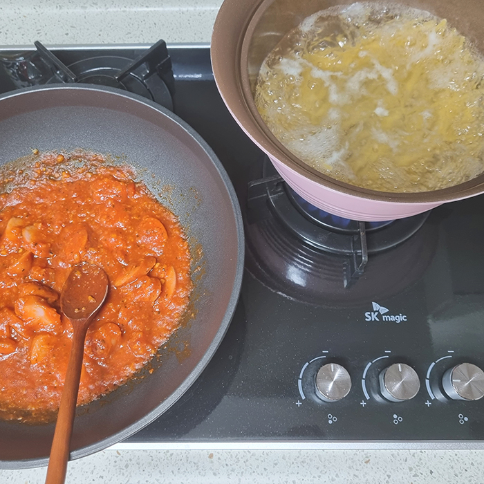 토마토스파게티 조리과정