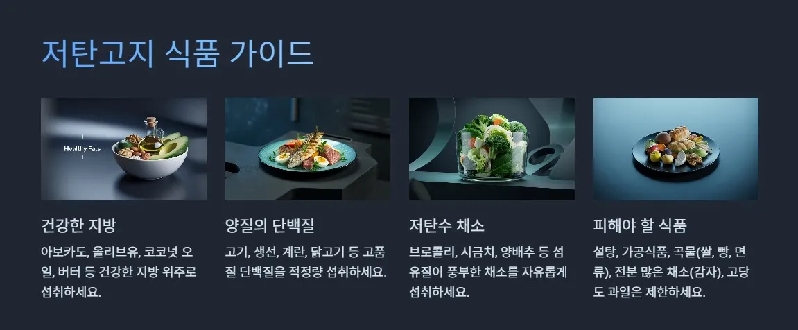 저탄고지 식품