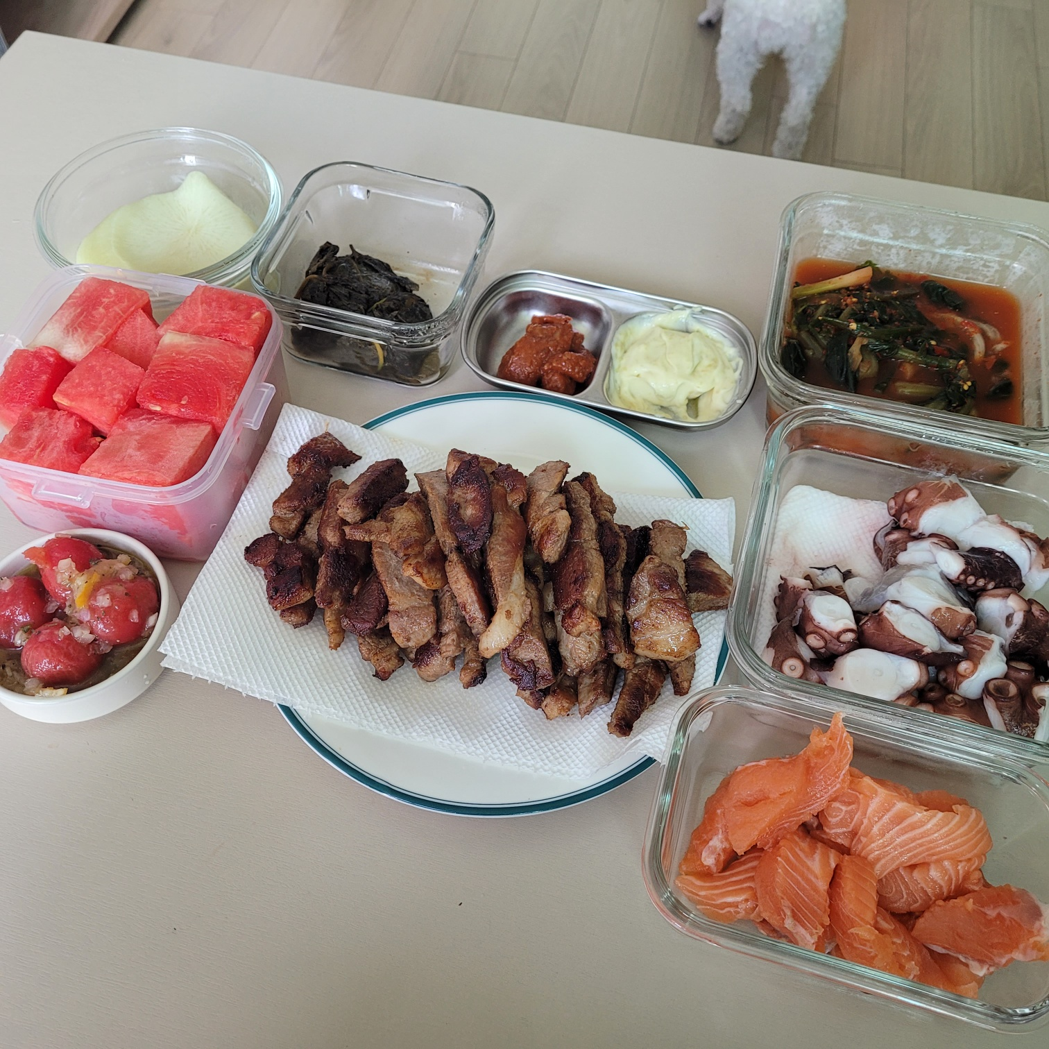 코스트코 방울토마토마리네이드와 연어