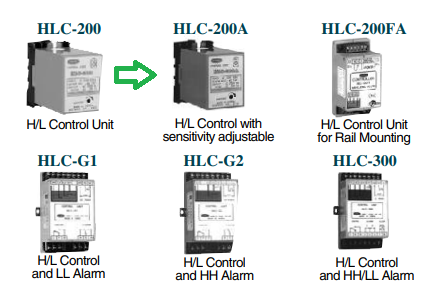 HLC-200A의 시리즈 품번별 표시