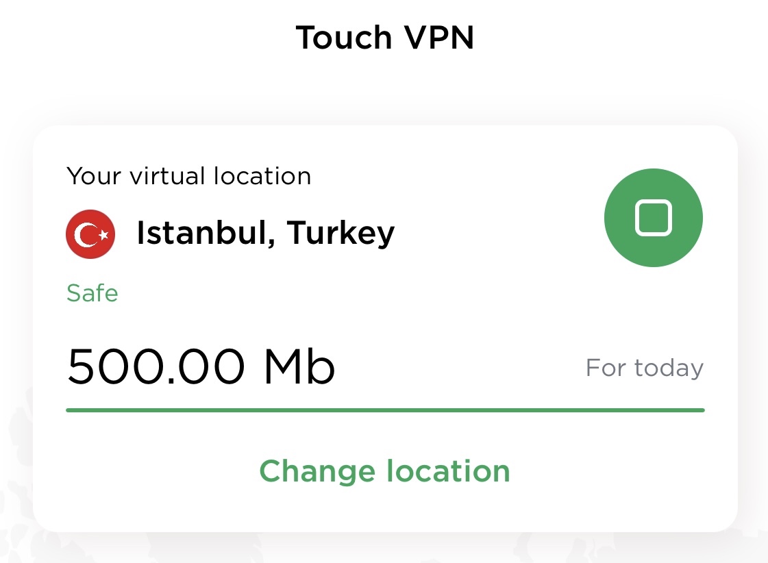 VPN 터키로 우회하기 4