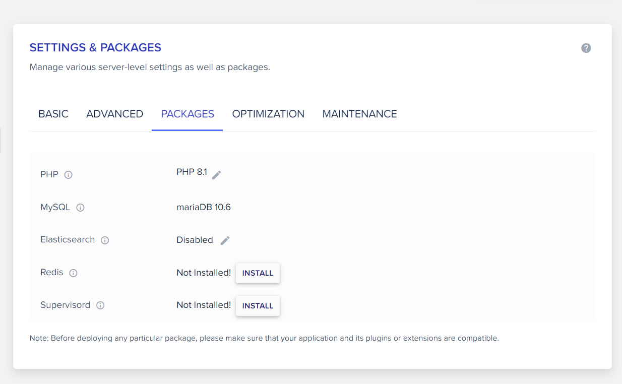 Cloudways 해외 호스팅 PHP 버전 변경하기