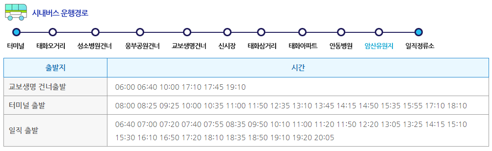 시내버스 : 410번 버스