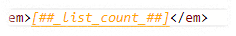 &quot;list count&quot;에서 주석 달아주기