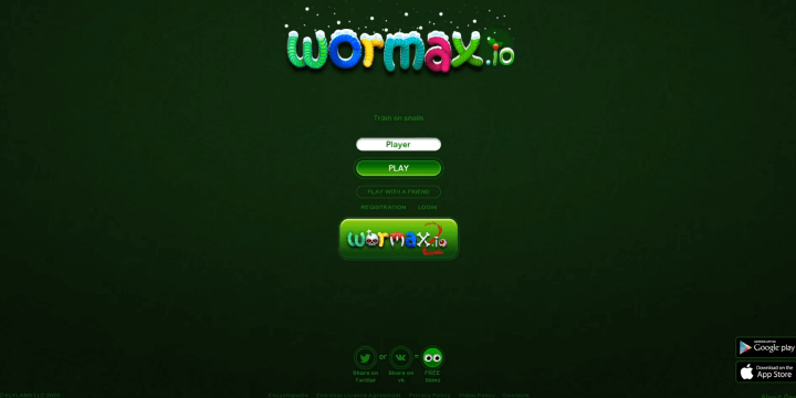 지렁이-키우기-게임하기2-워맥시오(Wormax.io)-메인-화면