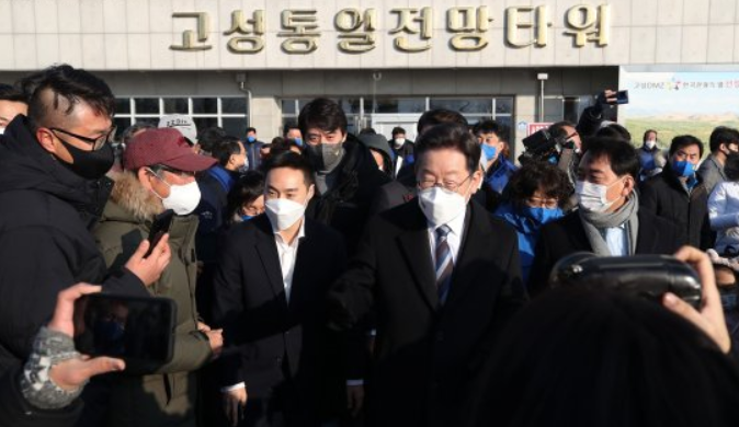  이재명 말말말 "금강산 관광·DMZ 관광추진·남북 철도·도로 연결" 등 강원도 공약 발표