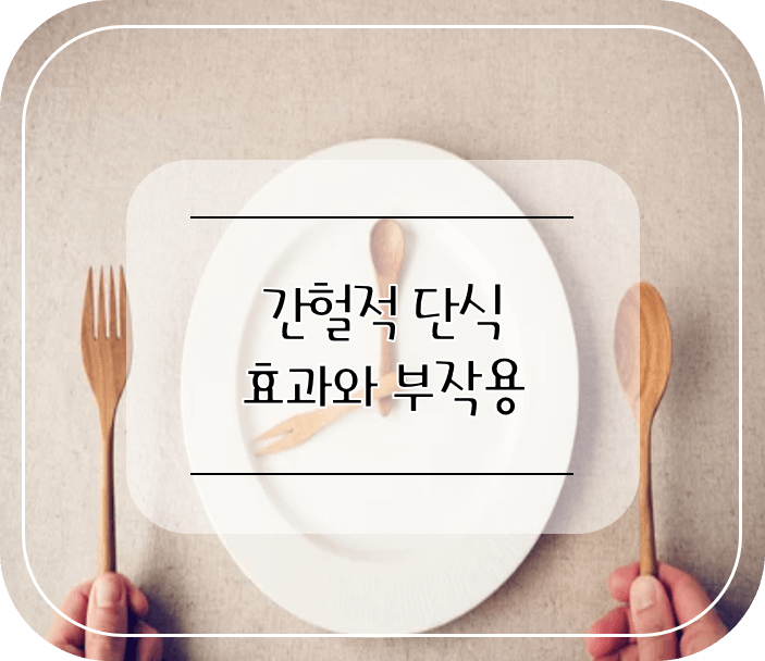 간헐적 단식_방법_주요