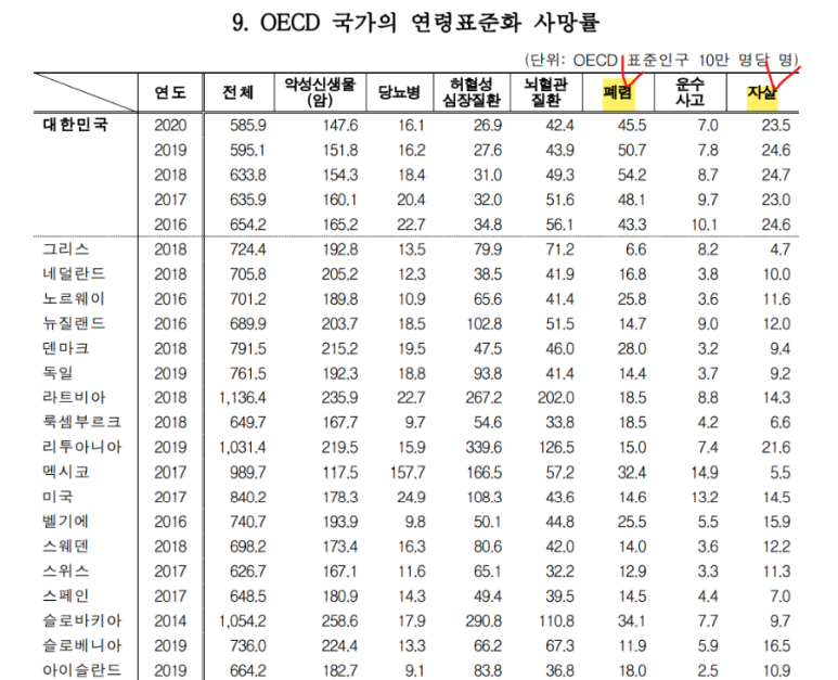 2020사망 2020년 사망원인 7