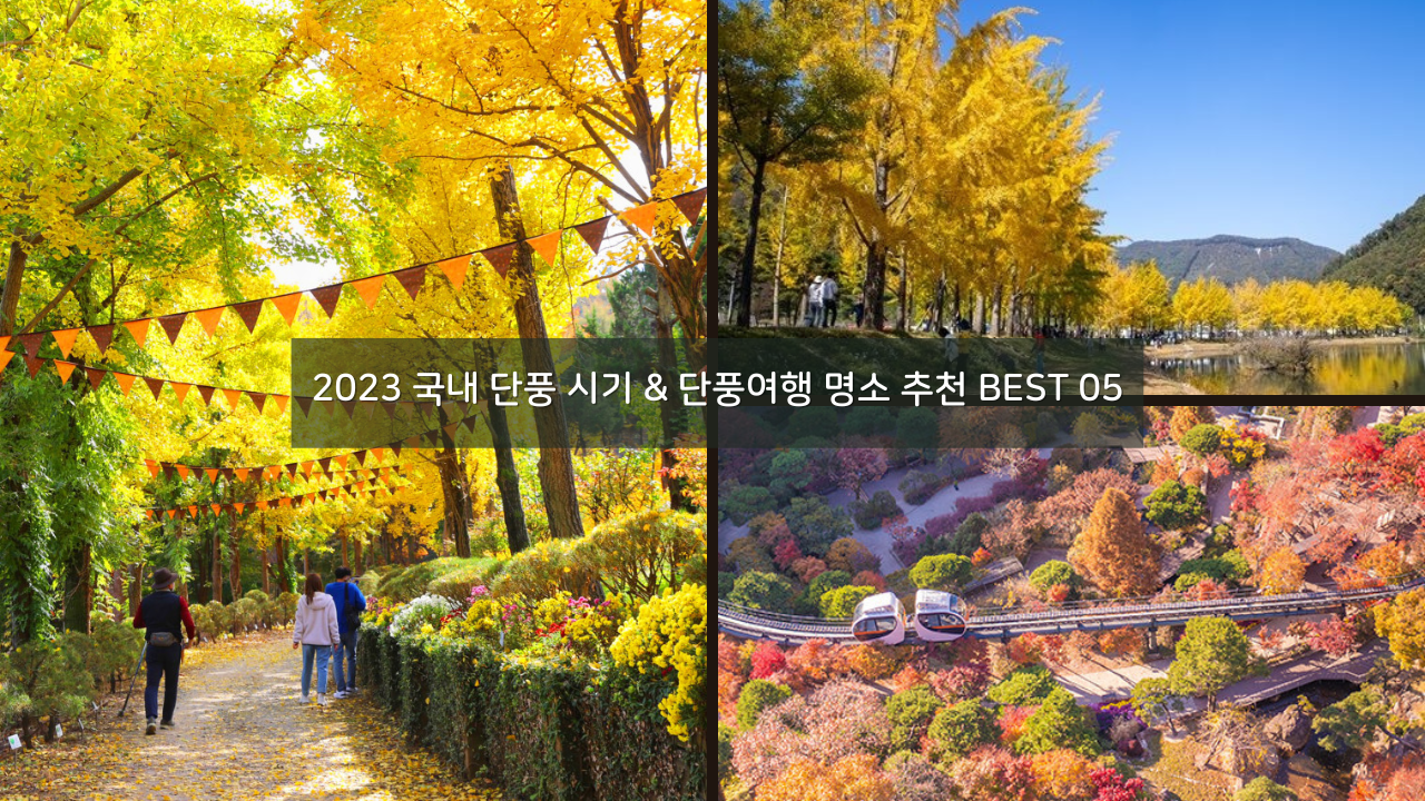 2023 국내 단풍 시기 & 단풍여행 명소 추천 BEST 05