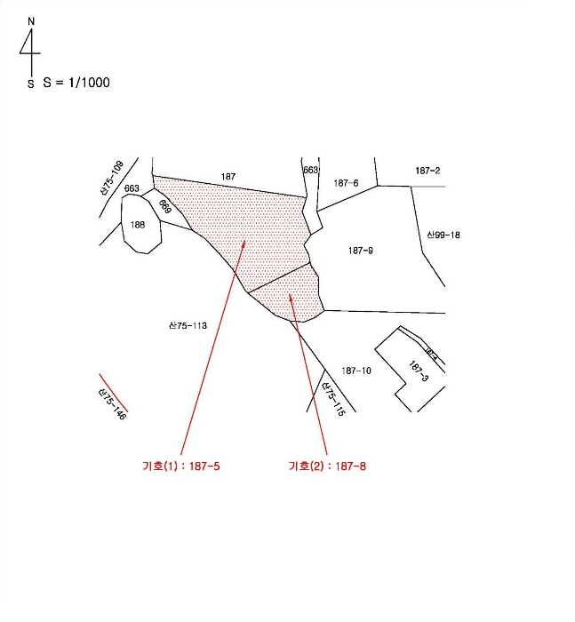 부산동부지원2022타경103602 지 적 개 황 도