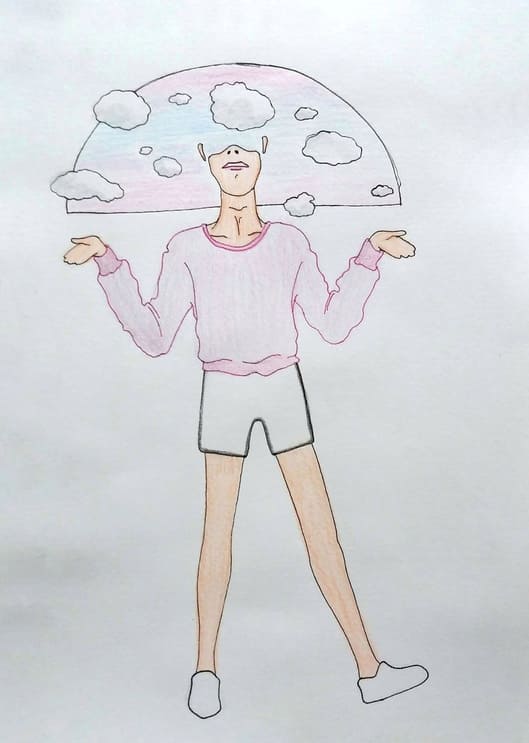  무슨 일 있어?라고 묻는 형상