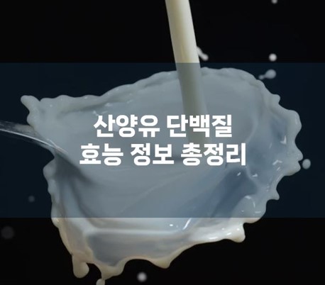 산양유 효능
