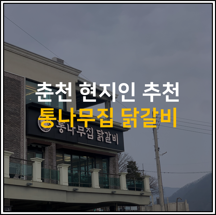 통나무집 닭갈비 내돈내산 리얼후기