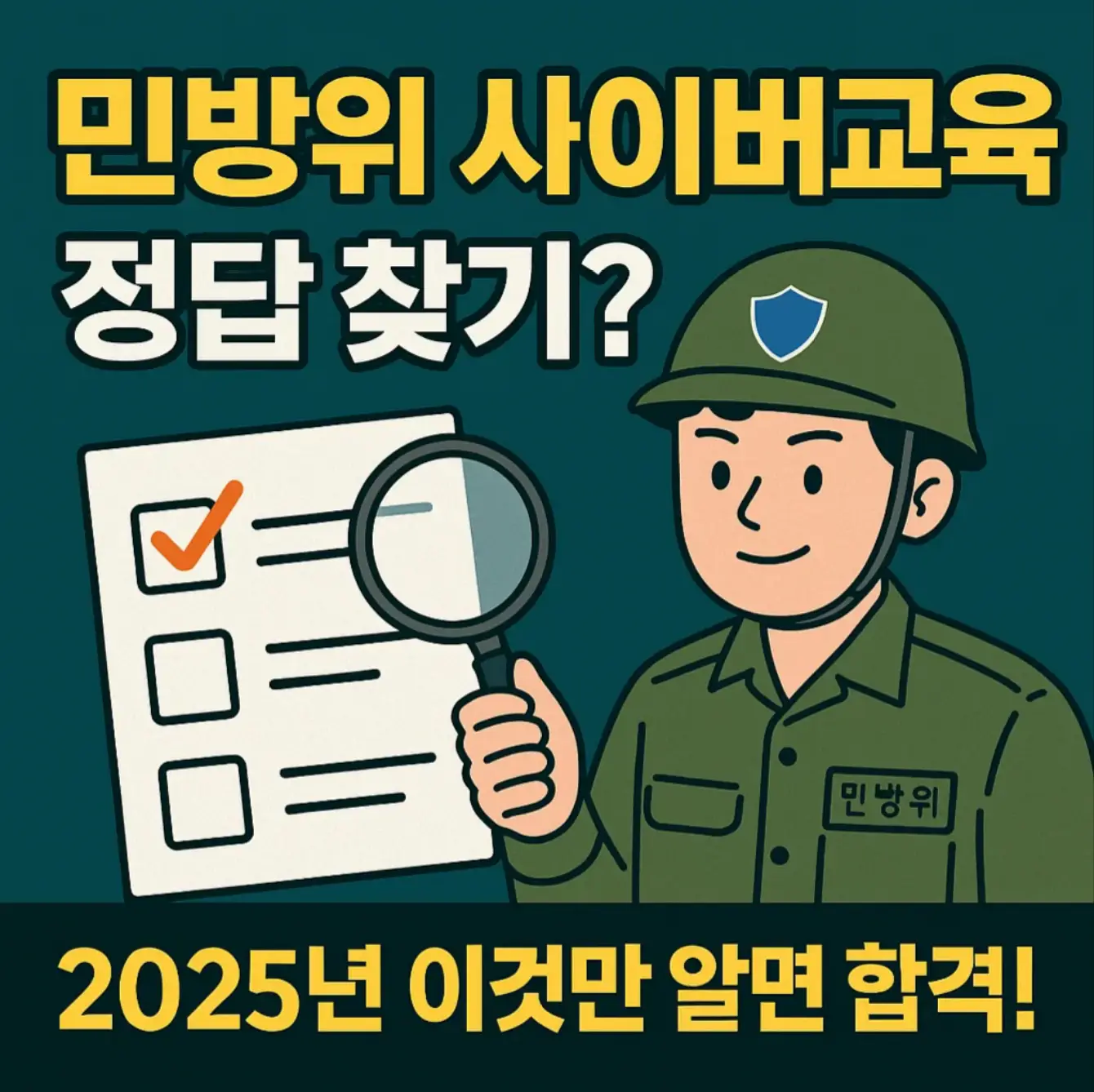 민방위 사이버교육 정답 찾기? 2025년 이것만 알면 합격!