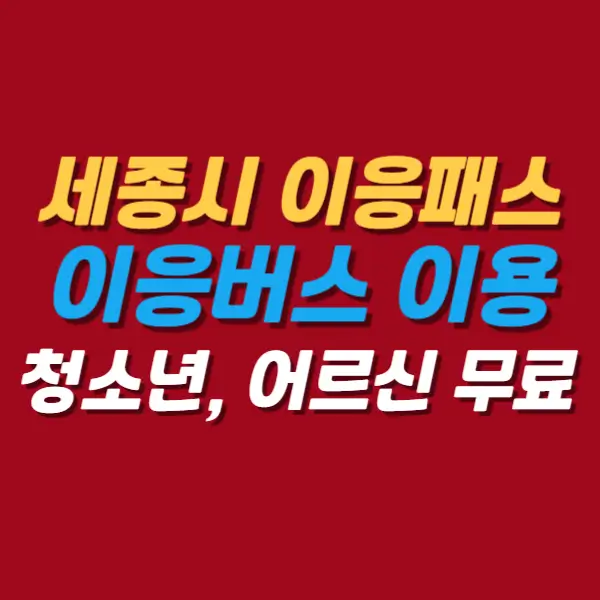 세종시-이응패스-발급방법
