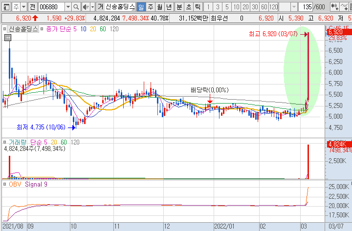 신송홀딩스-주가-흐름-차트