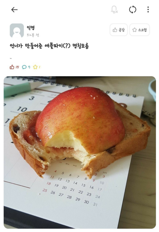  언니가 만들어 준 애플파이.jpg