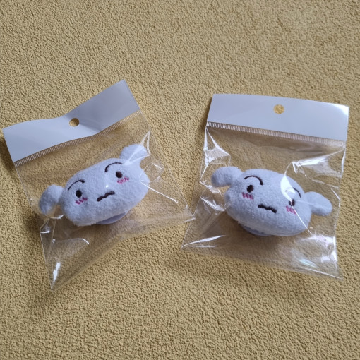  문구사(별움큼)푹신푹신 흰둥이 휴대폰 그립 스마트 톡 후기