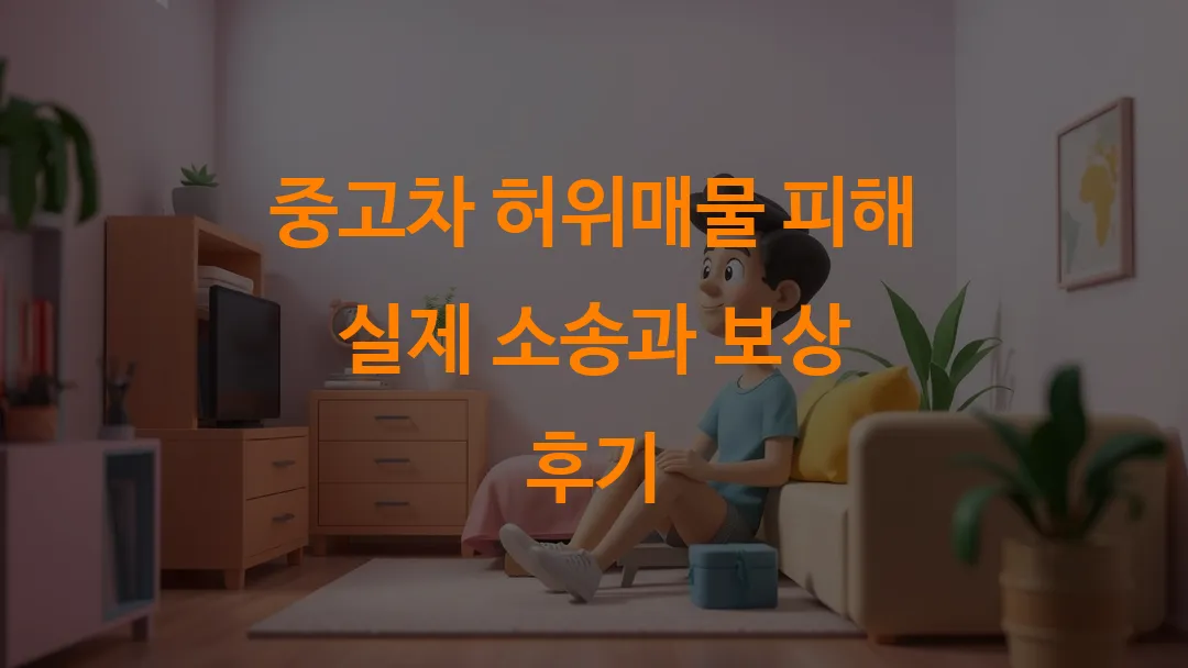 중고차 허위매물 피해 실제 소송과 보상 후기