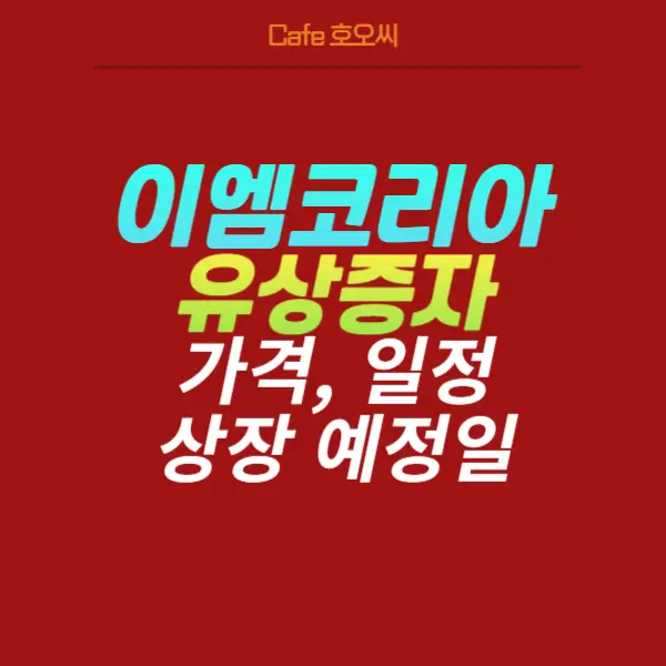 이엠코리아-유상증자-총정리
