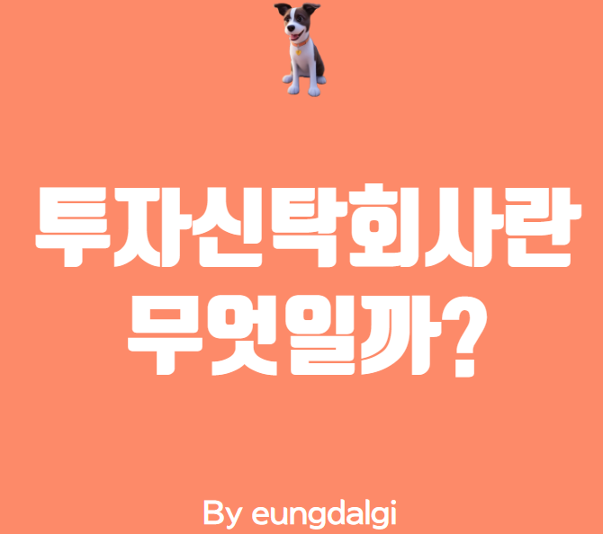  투자신탁회사: 투자금 관리를 위한 전문가
