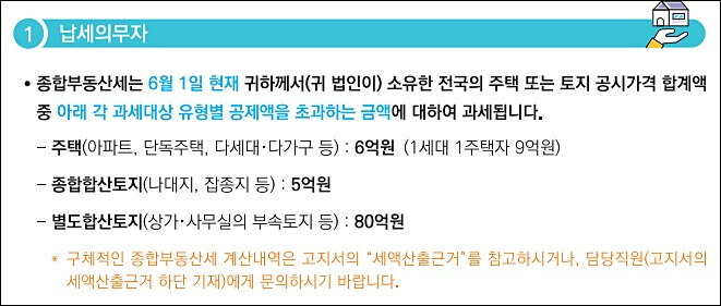 종부세 납부기한 6