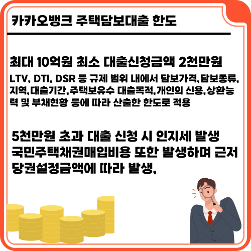 카카오뱅크 주택담보대출 한도