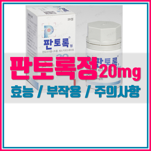  판토록정 20mg 복용법 효능