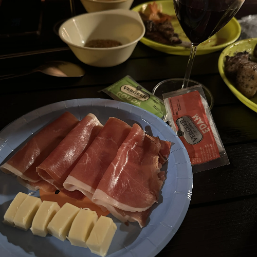 하몽과 치즈