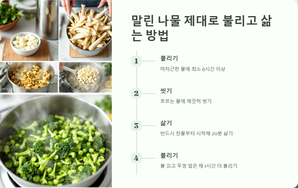 봄나물 말린 것 요리법, 깊은 맛의 비밀