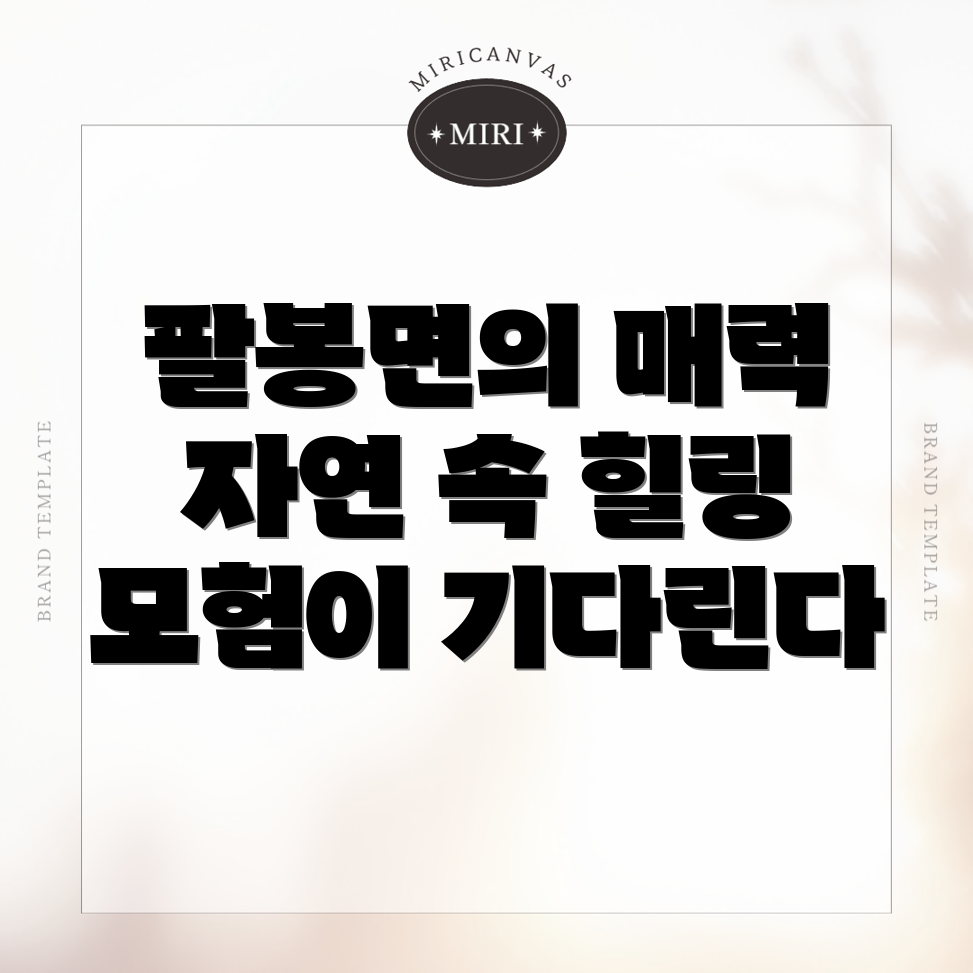 서산시 팔봉면 반려견 동반