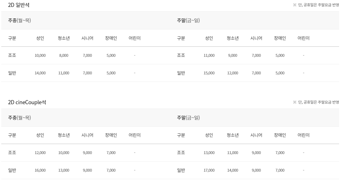 도곡 롯데시네마 상영시간표