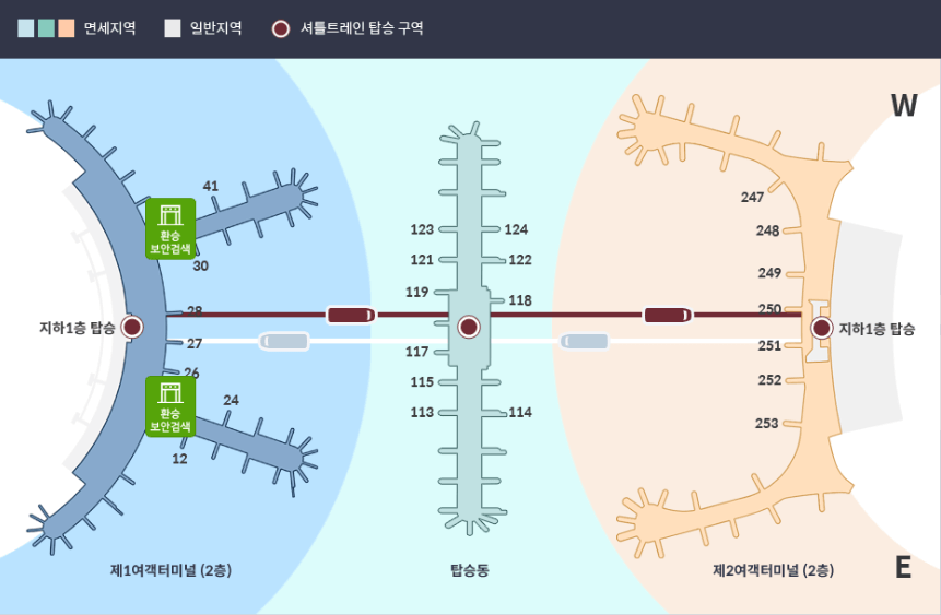 인천공항 환승지도