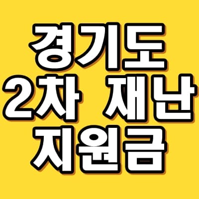 경기도 2차 재난지원금