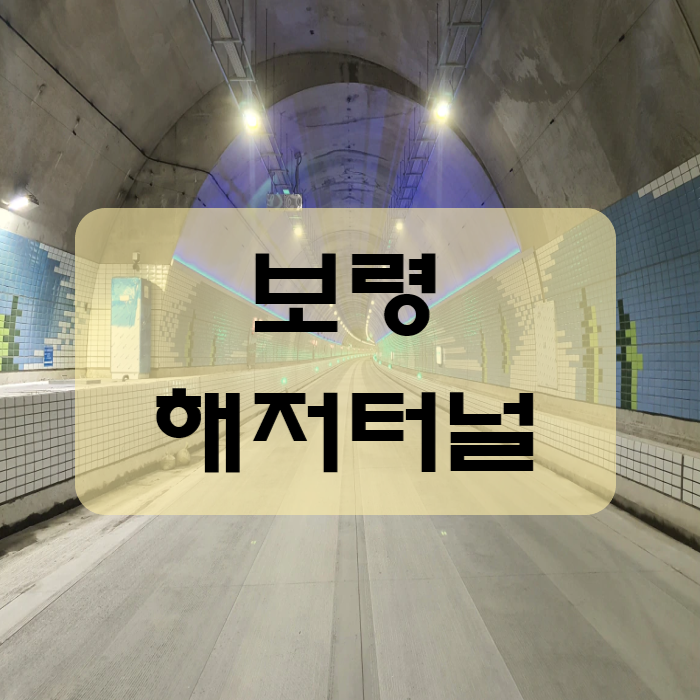  보령 해저터널 개통 통행료 요금 개통일 정보 공유