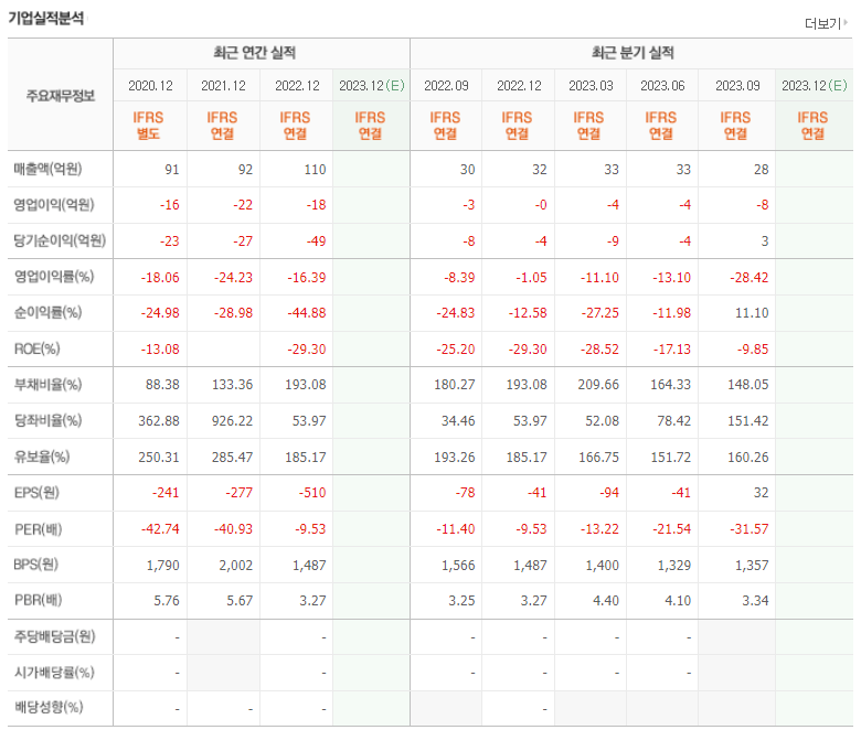 라닉스-기업실적