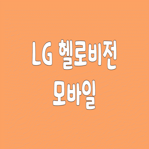  LG 헬로비전  모바일 알뜰폰 요금제