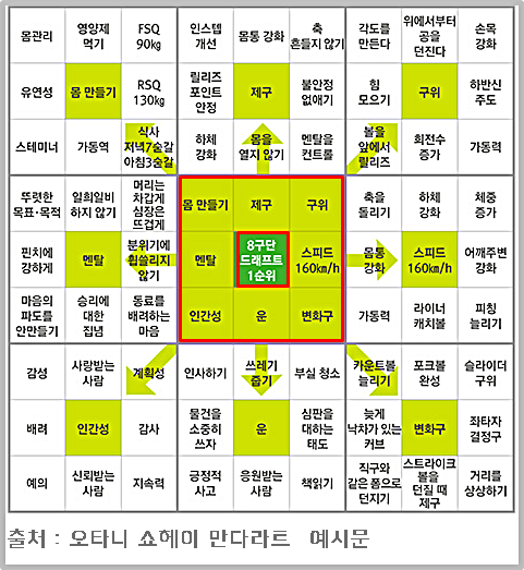 오타니쇼헤이-만다라트예시