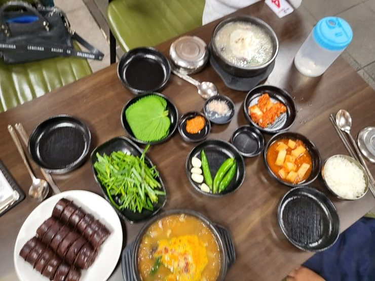 전주한옥마을맛집&#44; 조점례남문피순대 한 상 차림